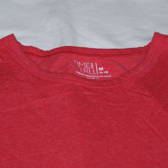 Red Long Sleeve Shirt by Time and Tru Size M Cotton and Polyester - Picture 4 of 8